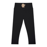 Logo High Waisted Yoga Capri Leggings