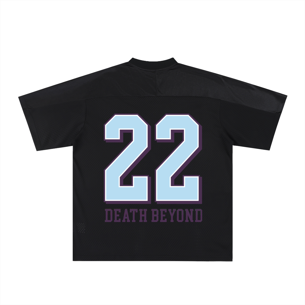 Oversized Mesh V-Neck Soccer Jersey