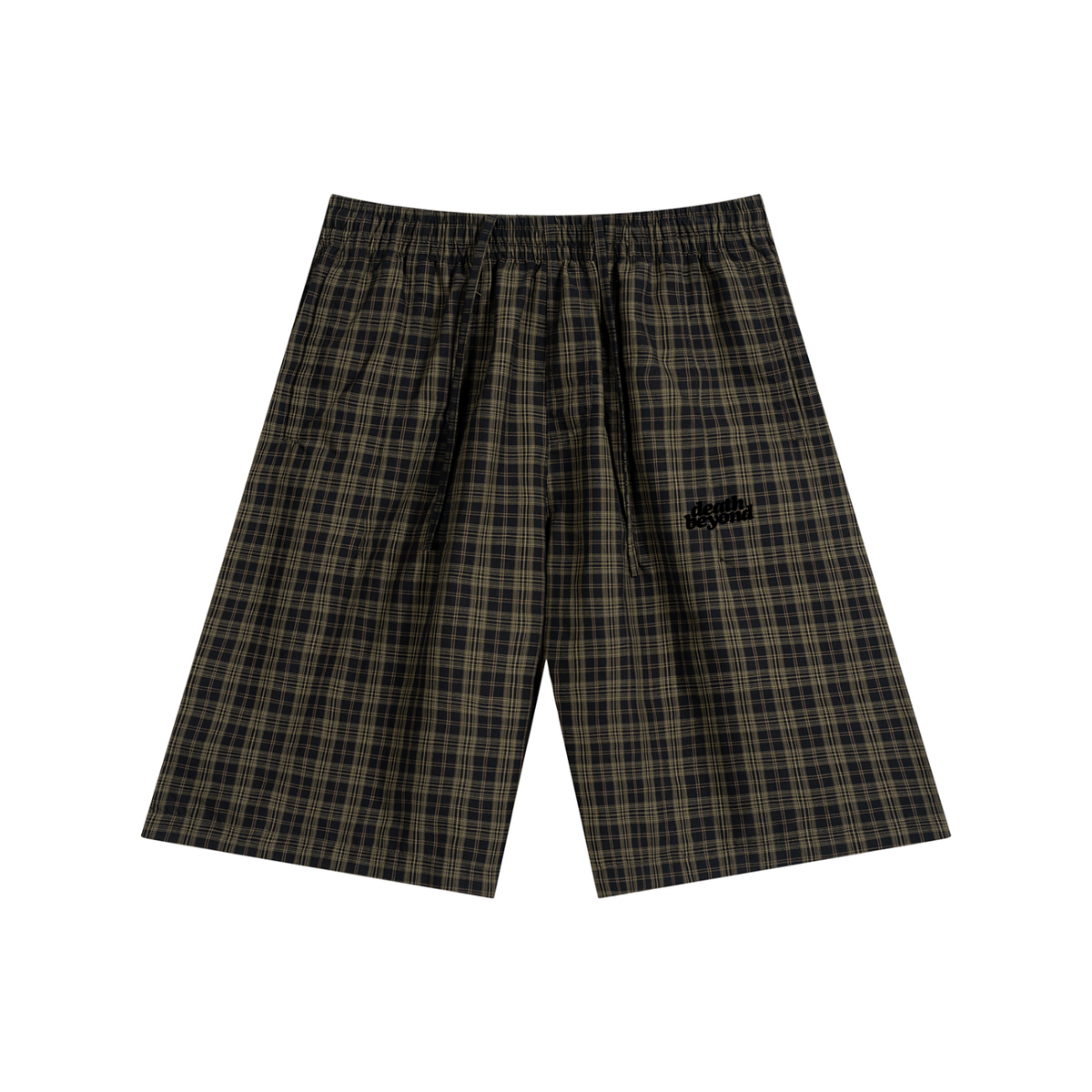 Unisex Plaid Wide Leg Shorts
