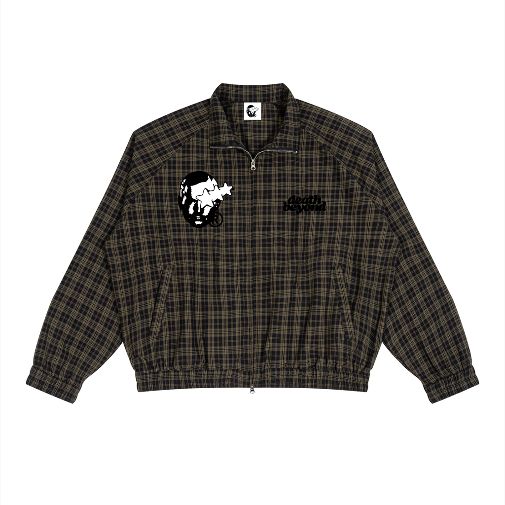 Unisex Plaid Full-Zip Track Jacket