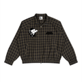 Unisex Plaid Full-Zip Track Jacket