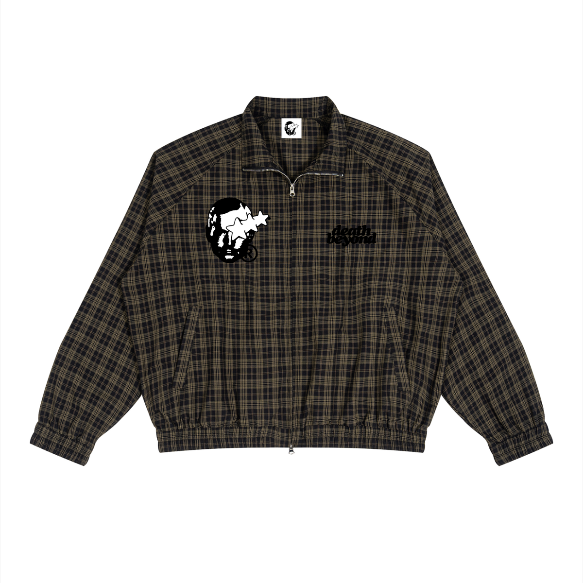 Unisex Plaid Full-Zip Track Jacket