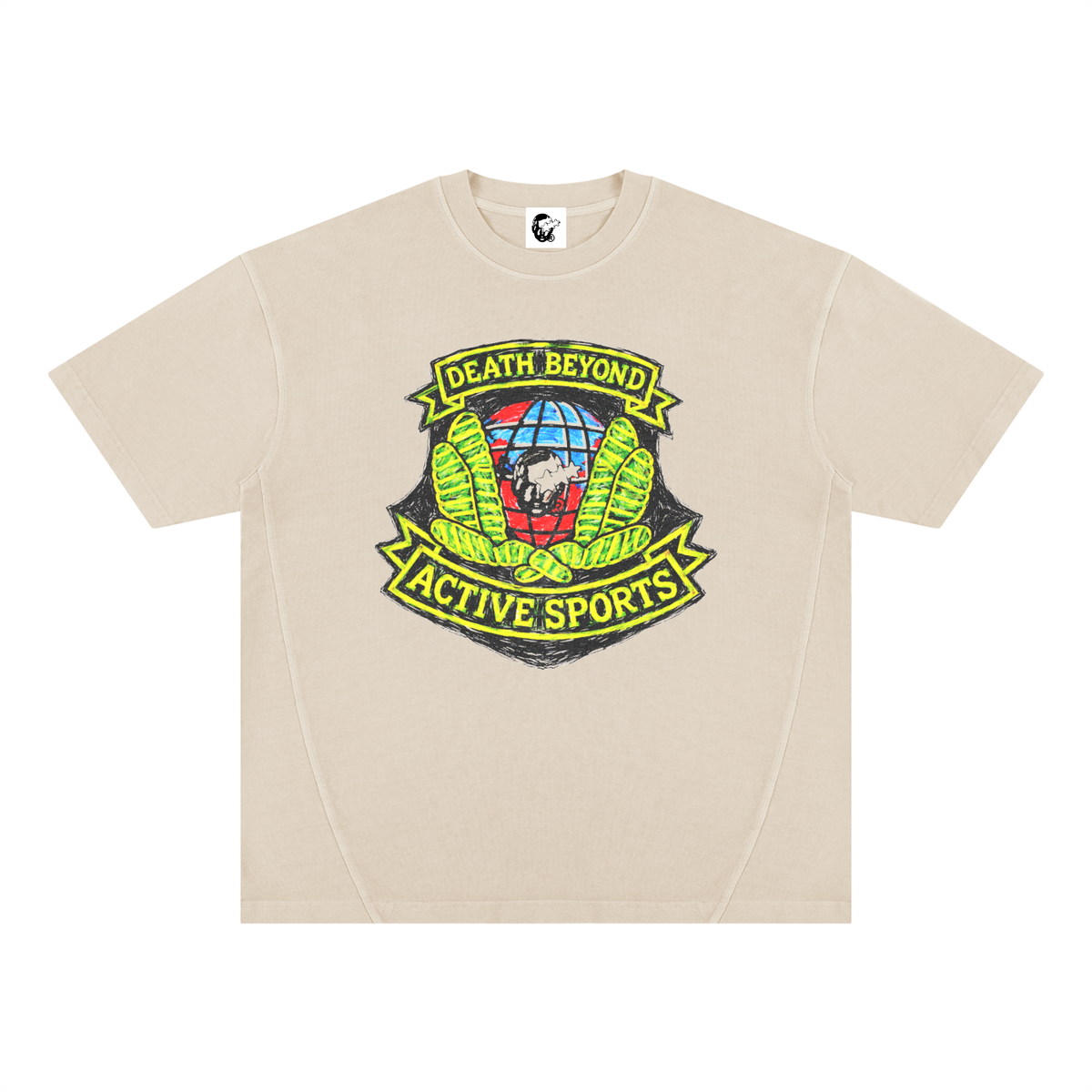 Unisex Vintage Wash Paneling T-Shirt