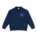 Unisex Vintage Wash Collared Sweatshirt