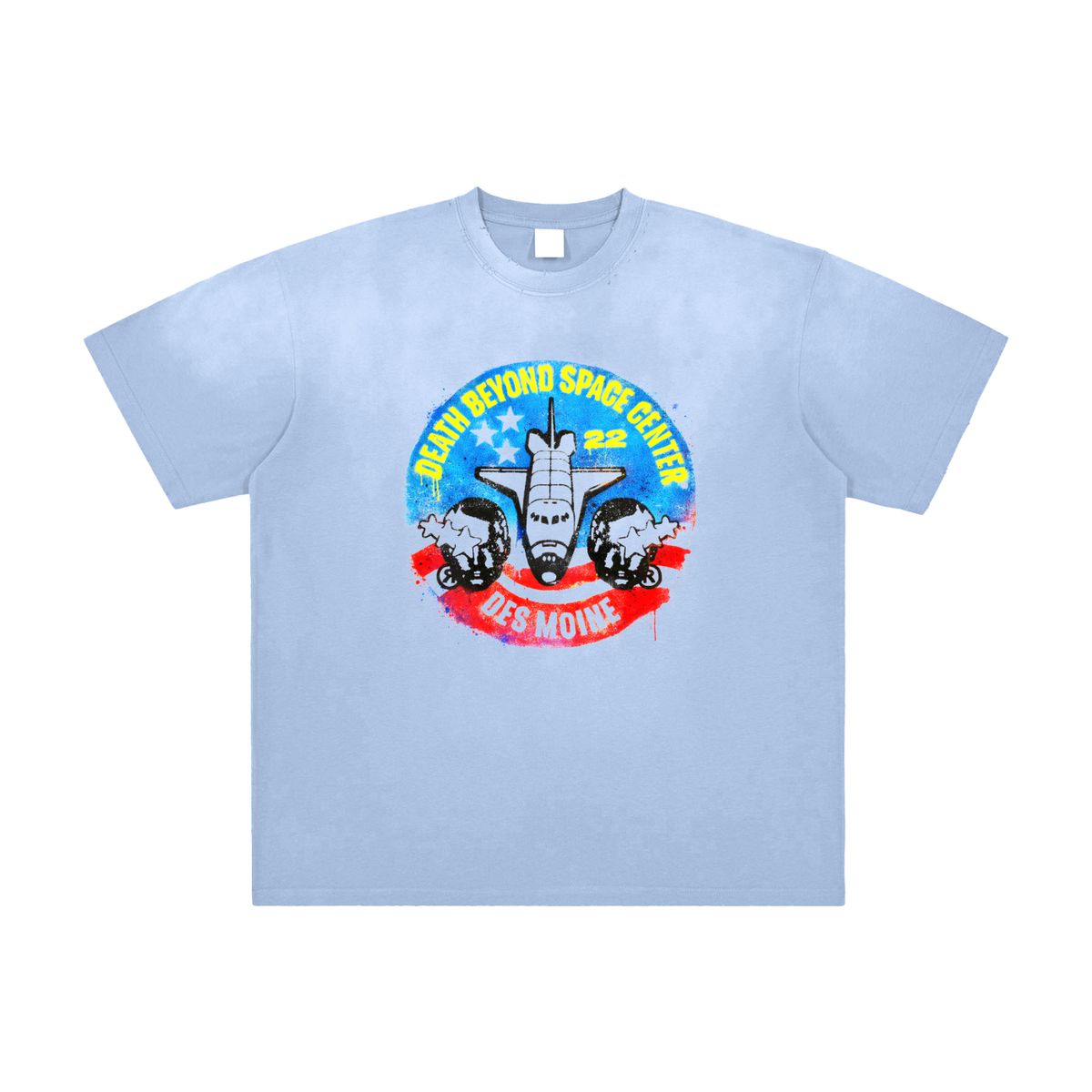 Space Camp Vintage Washed Frayed T-Shirt