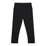 Logo High Waisted Yoga Capri Leggings