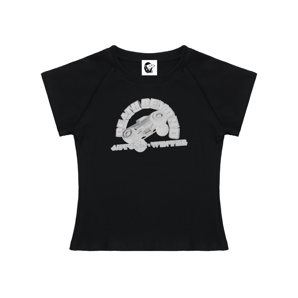 Solid Color Raglan Sleeve Crop Top