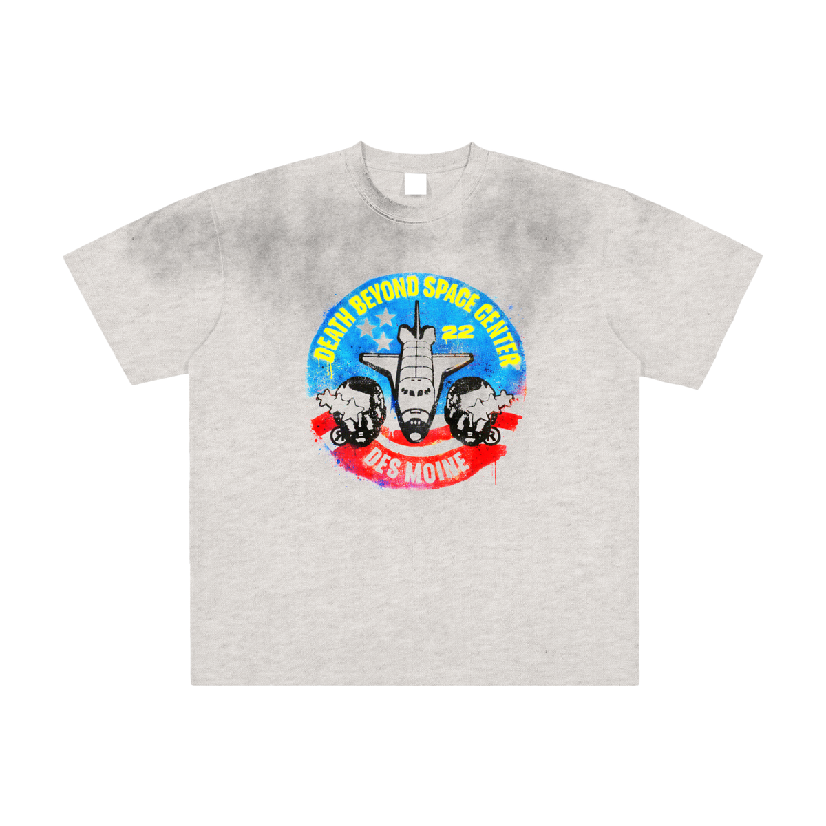 Space Camp Vintage Washed Frayed T-Shirt