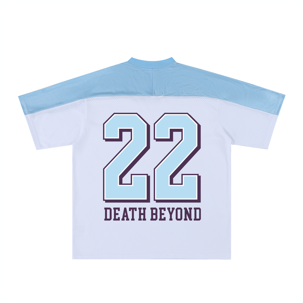Oversized Mesh V-Neck Soccer Jersey