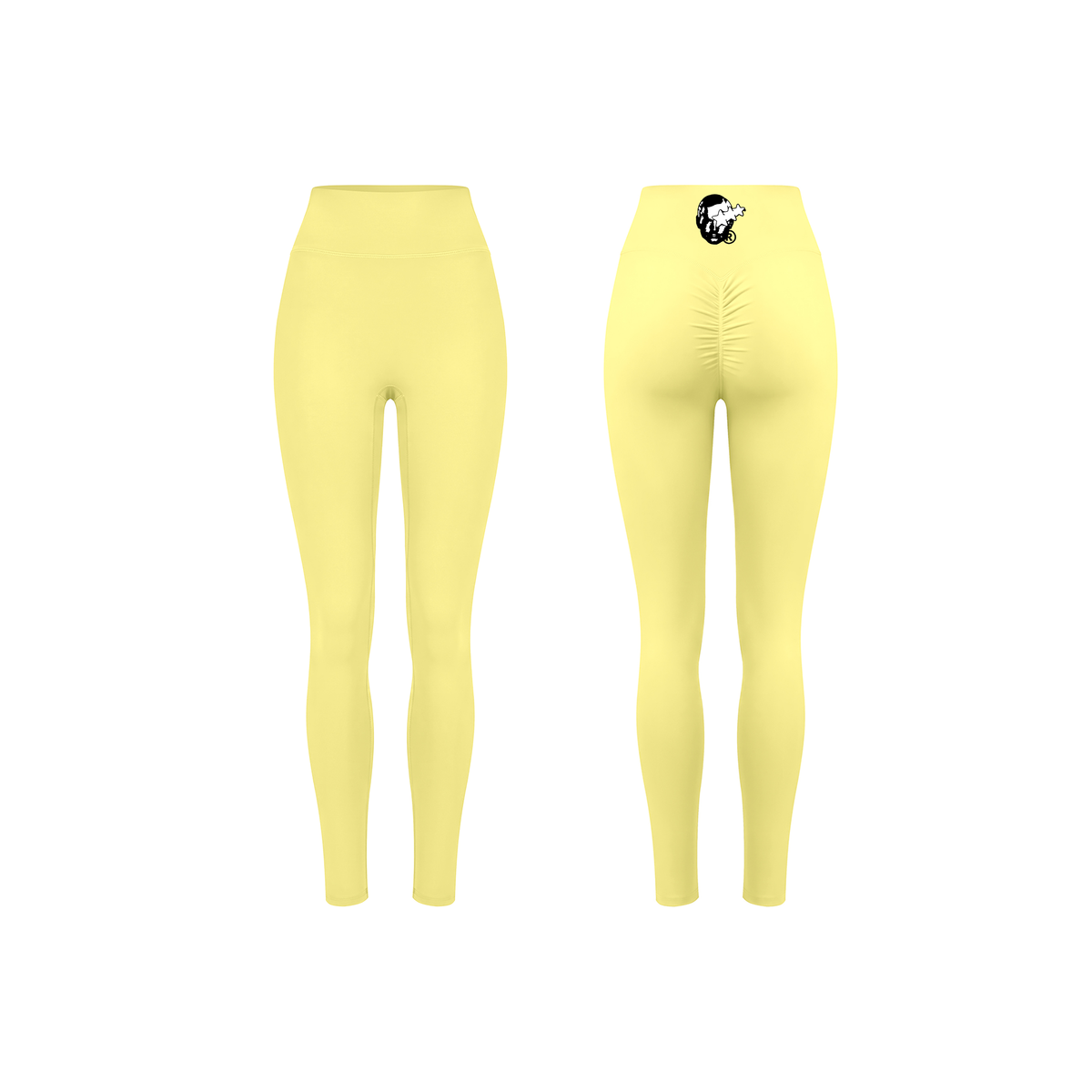 Logo High Waisted Yoga Leggings